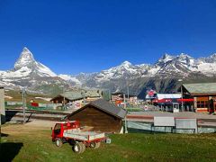 スイスハイキング２０１３・１６日目：リッフェルベルグ・ツェルマットマラソンのゴール地点