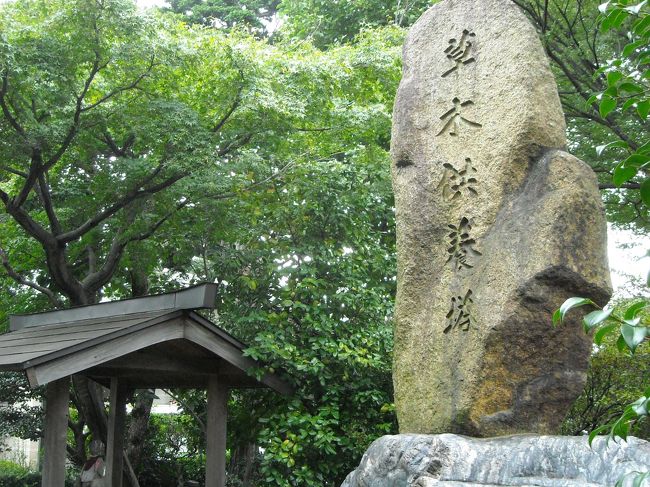 五来重の「山の宗教―修験道案内―」を読んでいて常陸国風土記に「天地が創造されるころ、草木がことばを話すことができたとき、天より降ったフツノオオカミはアシハラノナカツクニを巡り歩いて、山や川の荒ぶる神を和らげた」とあるのを知りました。古代の日本人は草木にも霊魂があると信じ、草木と通じうる心を持っていたらしい。<br /><br />それとは別に、山頭火の自選句集「草木塔」を探していたら、山形大学出版会の「草木塔写真集」という本に行き当たりました(http://somokuto.com)。こうして、偶然にも草木塔(そうもくとう)と呼ばれる石碑があることを知り、興味を惹かれて特大版の「草木塔写真集」を入手しました。以下の内容はほぼ引用です。<br />なお、米沢市のHPの「城下町ふらり歴史探訪」にも草木塔の特集があって“自然に感謝する心をあらわす”とサブタイトルされていました。<br /><br />碑文は、草木塔、草木供養塔がほとんどですが、山神惣木供養塔とか、一佛成道観見法界草木国土悉皆成仏と刻んだのもあるそうです。<br />知られている最古の草木塔は1780年（安永9年）ですが、その数年前の1773年に米沢藩の江戸屋敷が焼失して、置賜地区から巨木を含めて山が裸になるほど大量の用材を切り出したそうです。<br />巨木や巨石は崇敬の対象になりがちなことから、江戸屋敷の火事と自然に感謝する草木塔の発生との間に、なんらかの関係があると考えられます。<br /><br />草木塔は全国で168基が知られていますが、146基が山形県内にあり、山形県内では置賜地方(米沢地方)にほぼ７割の99基があります。<br />時代別には、江戸期から明治・大正期までの草木塔は55基で、山形県内に53基があるほかは岩手県と福島県に江戸期の草木塔が各１基あるだけだそうです。昭和・平成期の新しい草木塔は山形県内に93基、県外に20基で、県外では京都の三千院や、奈良の明日香にもありますが、８基ある東京都が最多だそうです。<br />大雑把にいうと全国170基のうち150基が山形県内で、100基が米沢地区にあり、県外には昭和･平成期の20基しかないということになります。<br /><br />その写真集にある都内の８基は次のとおりです。<br />１世田谷区桜上水２−24、密蔵院（都内最古）<br />２世田谷区等々力１−22−47 等々力不動尊　東急等々力駅南500m<br />３世田谷区用賀４−20 無量寺　東急田園都市線・用賀駅北西300m<br />４目黒区八雲１−２−10　常円寺　東急東横線・都立大学駅北300m　<br />５狛江市元和泉１−６−１ 泉竜寺　小田急線・狛江駅北西すぐ<br />６葛飾区柴又７−10−３ 柴又帝釈天　京成本線高砂駅乗換え柴又駅<br />７大田区南馬込５−２−10 長遠寺　都営浅草線馬込駅、馬込小近く<br />８大田区久が原４−４−10　安祥寺　東急池上線久が原駅東１km<br /><br />このうちまず、京王・東急・小田急の各線を利用してほぼ一筆書きで回れる都内西部の５基の草木塔(下記＊印)をたずねました。全部を駅から歩いたので約２万歩になりました。<br />新宿から京王線桜上水駅＊＞明大前から井の頭線で渋谷・東急東横線で都立大学駅＊＞自由が丘乗換え等々力駅＊＞二子多摩川乗換え用賀＊＞バスで成城学園　＞小田急線で狛江＊＞　小田急線で新宿。<br /><br />第２次として、柴又の帝釈天と、私鉄の相互乗り入れで便利になった大田区の都営浅草線の終点の西馬込駅から長遠寺を訪ねました。<br />新宿＞都営新宿線で馬喰横山・都営浅草線に乗り換えて東日本橋から京成高砂駅＞金町線に乗り換えて柴又＊：：柴又から高砂＞羽田空港行き特急で羽田空港（昼食）＞泉岳寺まで戻って＞浅草線終点の西馬込＊：：西馬込＞五反田から山手線で新宿。<br /><br />今のところ、上記リストの８番目、安祥寺だけが残っています。