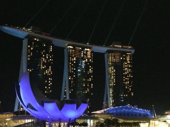 【スーパースターヴァーゴ】<br />シンガポール・ペナン・プーケットクルーズの<br />マリーナ・ベイ・サンズ編です。<br />とっても蒸し暑いシンガーポールでしたが、<br />夜景はとてもきれいでした。
