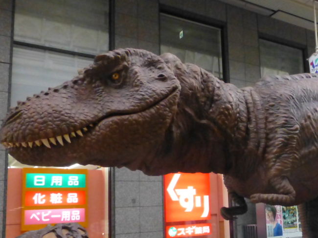 岐阜柳ケ瀬で９月２２日と２３日に行われた”柳ケ瀬恐竜ラリージュラシックアーケード”に行ってきました。<br /><br />今年で３回目。去年もお孫ちゃんを連れて行ってきましたが今年はさらにパワーアップ。<br /><br />岐阜県郡上市にある郡上ラボから１５体の恐竜がやってきました。