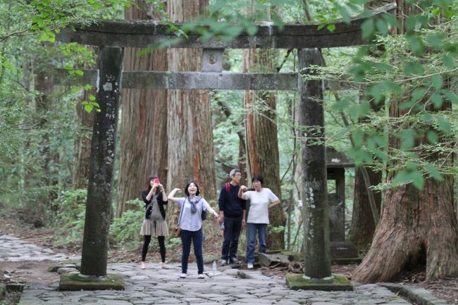 瀧尾（たきのお）神社　栃木県日光市山内<br />二社一寺（東照宮、二荒山神社、輪王寺）の観光客がたくさん居る場所の喧騒から打って変わって、静寂な場所です。東照宮五重塔からで１．３Kmあります（Google　Map）。石畳の遊歩道をゆっくり散策も良いです。紅葉時期はもみじが綺麗に色好き素晴らしいでしょう。神社お参りだけ？バカにしてはいけません！見所一杯、歴史が詰まっています。本殿、拝殿、運試しの鳥居(以上重要文化財、現在改修中)、縁結びの笹、三本杉、瀧尾稲荷神社、酒の泉、安産子種石等、約３００ｍの距離ですが、説明版を読んで名所旧跡、歴史のお勉強ができます。写真は「運試しの鳥居」鳥居の真ん中の穴に小石を三個投げ穴を通った数で“運”を試します。彼女は２個目で小石が通過しました。横浜と東京から訪問したそうです。しんちゃんは７投目で通過ですから、あまり運はなさそうです。自分で掴むしかない！！<br />