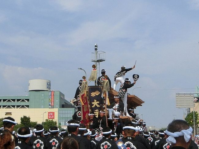 はじめて、だんじり祭りを見物。