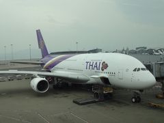 タイ航空のＡ３８０に乗りたくてわざわざ香港経由での帰国編