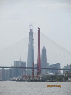 上海の黄浦江・渡し舟・金定線