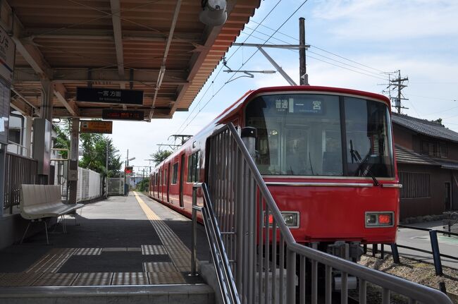 　2013年9月21日-22日に、名古屋鉄道全線乗りつぶしを目指して乗りまくりました。<br />　名古屋鉄道線には1983年8月に全線踏破、その後何度か乗り直していますが、30年ぶりに乗った区間もいくつかありました。<br />　津島駅からは、引き続き尾西線に乗ります。