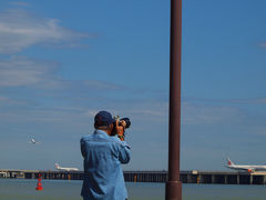 飛行機が見たくて　浮島町公園へ−３