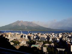 2013.10鹿児島とんぼがえり２-城山観光ホテル，寿庵中央駅バスチカ店，桜島を眺める