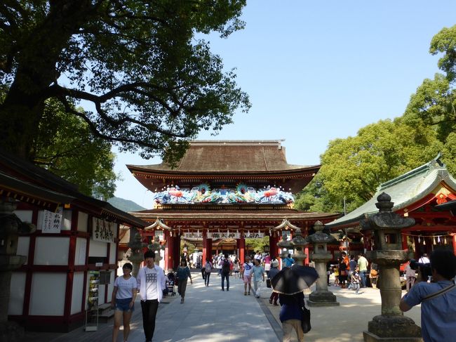 子供の受験の合格祈願のため、特別合格祈願大祭中の太宰府天満宮へお参りに行ってきました。<br />ついでに太宰府政庁跡と福岡城にも行ってきました。