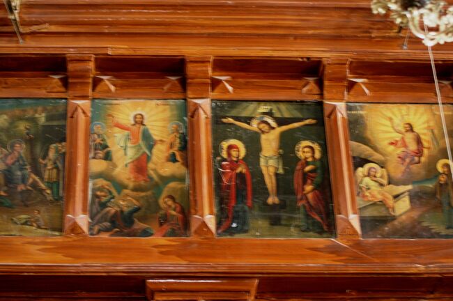 2011冬、シリア等・中東旅行記(31/54)：マダバ、聖ジョージ教会、宗教画、マダバの市街