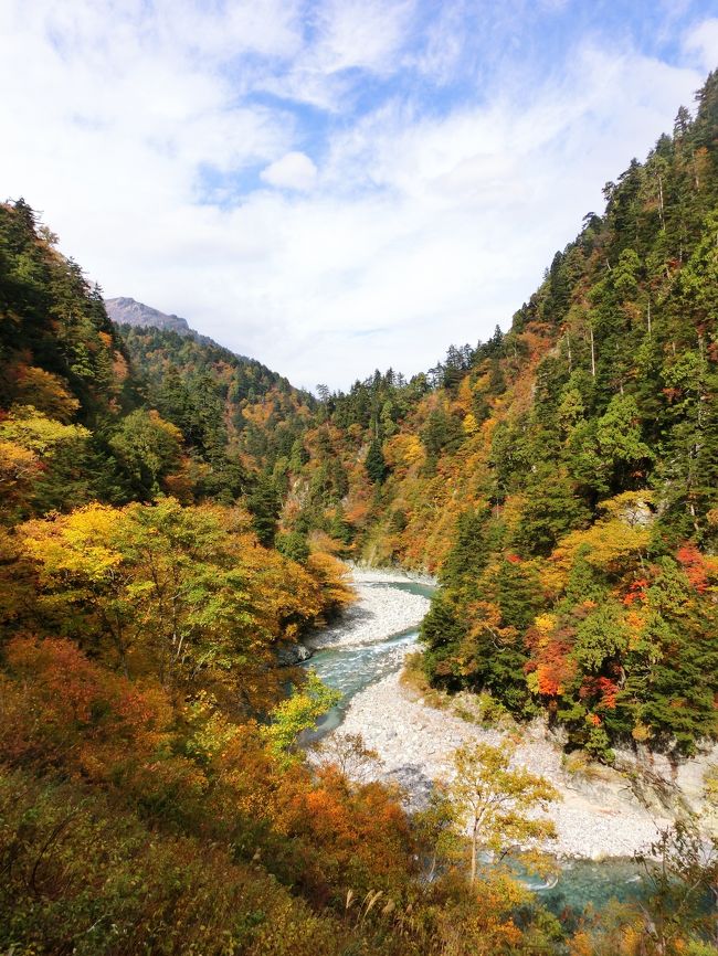 好きな都道府県はどこですか？<br />北海道と沖縄は別格として、3番目は？うーんどこだろ･･･？<br />今日から私は富山県と答えるようになりました(*^▽^*)<br /><br />何がすごいって、どの季節にいっても素晴らしい観光ができること。<br />今回は紅葉のトロッコ列車と世界遺産・五箇山に行きましたが、<br />GWあたりは見事すぎるチューリップ園や雪の大谷が見れそうですよね。<br />雪をかぶった立山連峰もきれいでしょうし、ほたるイカもおいしそう^^<br /><br />それから、お米と水が優秀なので食べ物が格別においしいことと、<br />人々がみなさん優しいこと。<br />そういえば富山県の悪いニュースってほとんど耳にしませんよね。<br /><br />博物館で高校生カップルやギャル達が真剣に展示を見ていたことにビックリしましたが、<br />一番驚いたのは、都市部を流れる川がとてもキレイだったこと。<br />人も自然も、まさに【きときと】!!<br />越中・富山は最高です(≧∇≦)♪<br /><br />【行程】<br />①夜行バスで移動→<br />②富山→（JR）→高岡→（バス）→五箇山→（バス）→城端→（JR）→砺波→（JR）→黒部<br />③黒部→（電鉄）→宇奈月温泉→（トロッコ）→欅平往復→（電鉄＆JR）→富山→夜行バスで移動<br />④帰京<br /><br />北陸新幹線が開業したら、真っ先に春の富山へ行きたいですヽ(^o^)丿<br />