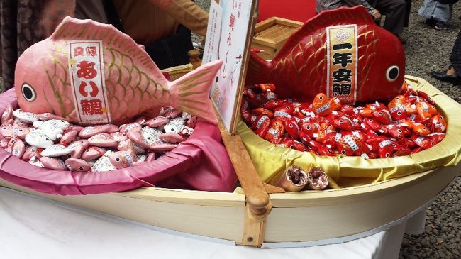 N○Kの街歩き番組を見て興味があった小江戸川越。<br />11月の3連休に東京に行かなくてはいけない用事が出来たので、ついでに埼玉に足を延ばしてみました。<br />2年前に小江戸佐原に行ってきましたが、川越の方が観光地でした。<br />ちょうど観光イベントも行われており、多くの観光客がいましたが、神社やお寺などはゆっくり見れたと思います。<br /><br />川越駅→バスにて喜多院→徒歩で成田山→いちのやにてうなぎランチ→バスにて氷川神社→本丸御殿→バスにて札の辻下車→蔵造りの町並みを見学&散策→菓子屋横丁→バスにて川越駅へ。<br />今回は東武バスの300円小江戸名所めぐりバスを利用しました。