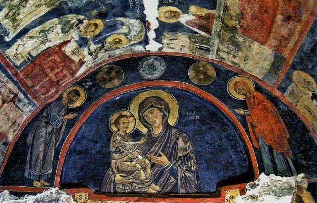 ブルガリアの世界文化遺産、ボヤナ教会の内部に描かれたフレスコ画の紹介です。