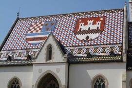 2012初夏、クロアチア等の東欧旅行(5/50)：6月21日(4)：ザグレブ、聖ゲオルギウス像、城壁址、石の門、聖マルコ教会