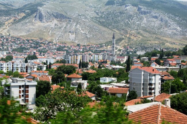 2012初夏、クロアチア等の東欧旅行(32/50)：6月24日(6)：モスタル、内戦が激しかった街・ボスニア・ヘルツェゴビナヘ
