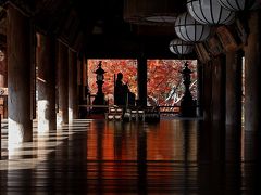 最後の紅葉　奈良　長谷寺　床もみじを求めて