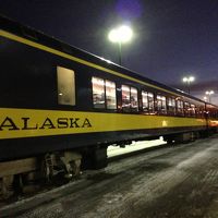 白銀の大地を駆け抜けるアラスカ鉄道、１２時間の旅