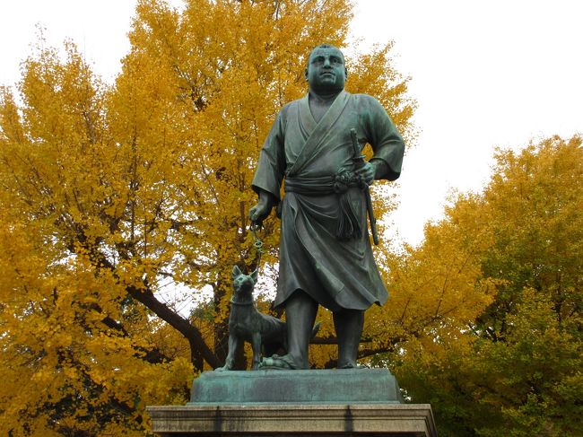 上野にある国立博物館で「京都 洛中洛外図と障壁画の美」展を見に行きました。<br /> 美術館の開館までに1時間ちょっとあったので、さきに上野公園を歩いて見ました。<br /><br /> 美術展は開館前から列になって待ちました。<br />京都が描かれた屏風を見ると子が出来ました。<br /><br /> 美術展を見た後は年に2回春と秋に公開される本館裏の庭園も見ました。(無料)<br />紅葉シーズンだったので紅葉を満喫することが出来て良かったです。<br />庭園は別の旅行記に載せています。<br /><br />