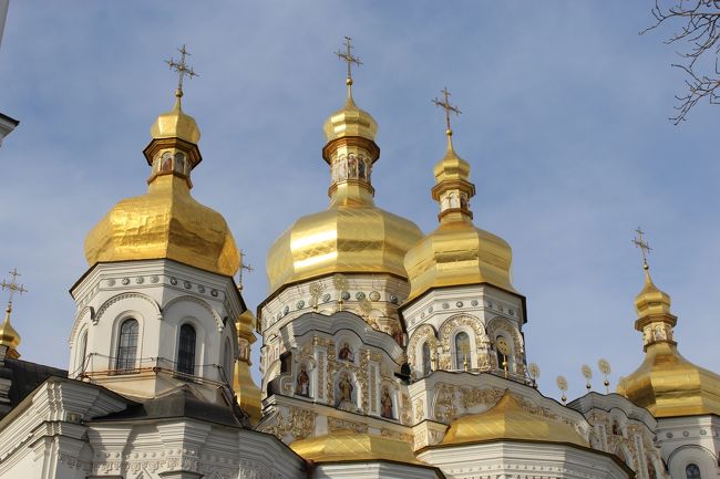 ウクライナの首都、キエフを巡る旅。<br /><br />表紙の写真は、ペチェールスカ大修道院の、ウスペンスキー大聖堂。<br />