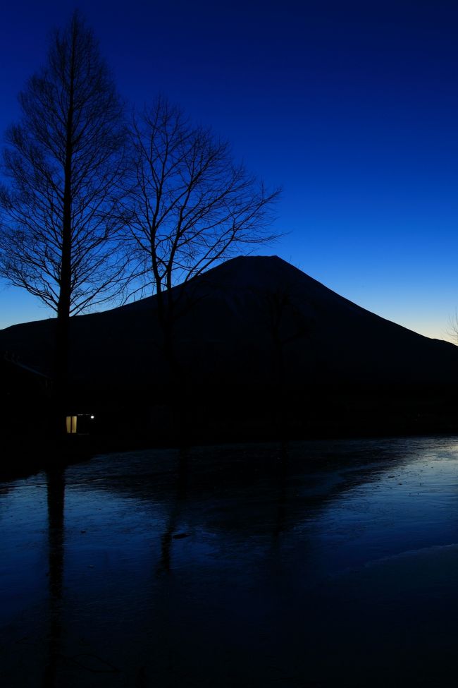 この冬は行きたい所に全部行く旅。<br />1週間で8県を巡ります。<br /><br /><br />1日目　静岡/ふもとっぱら、山梨/山中湖、河口湖<br />2日目　長野/地獄谷野猿公苑<br />3日目　福島/大内宿、鶴ヶ城、JR只見線<br />4日目　新潟/福島潟<br />5日目　新潟/池ヶ原のはさ木<br />6日目　富山/雨晴海岸、石川/白米千枚田<br />7日目　滋賀/白髭神社<br /><br /><br />1日目　12月29日<br />ふもとっぱら<br />紅富士の湯<br />山中湖交流プラザ　きらら<br />山中湖/パノラマ台<br />河口湖/大石公園<br />河口湖/長崎公園<br />中央道/諏訪湖SA　諏訪湖温泉<br />上信越道/小布施PA