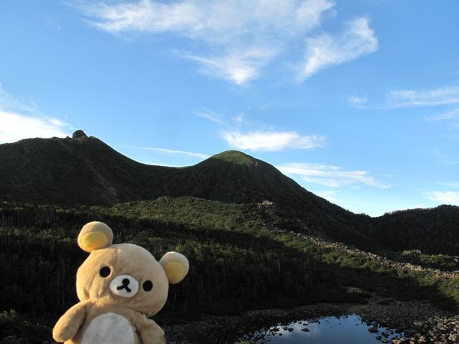 クマ~~~八ヶ岳横断二日目!白は遅いからゆっくりのんびり登るクマ! 原因は白がおやつ食べてばかりかも さて二日目は黒百合ヒュッテ~東西天狗岳までをお送りするクマ! 珍しく白にしては天気がいいクマ~