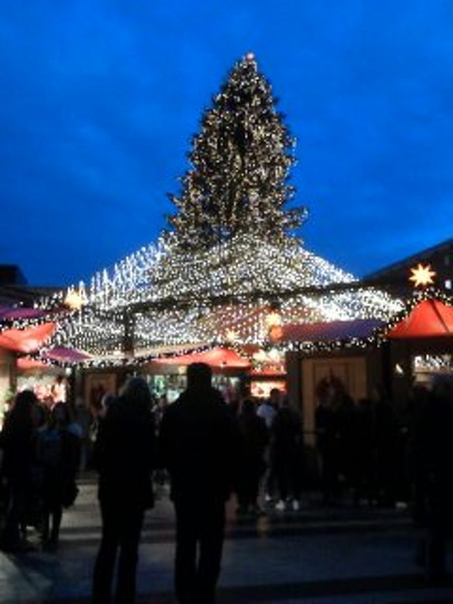 クリスマスマーケットの本場、ドイツに7泊8日の日程で行ってきました。<br /><br />12月19日（木）　フランクフルト着→デュッセルドルフ→ケルン（ケルン泊）<br />12月20日（金）　ケルン→ジークブルク→バート・ヴィンプフェン→ハイルブロン（ハイルブロン泊）<br />12月21日（土）　ハイルブロン→ニュルンベルク→バンベルク（バンベルク泊）<br />12月22日（日）　バンベルク→ヴュルツブルク→フランクフルト→ドレスデン（ドレスデン泊）<br />12月23日（月）　マイセン＆ドレスデン（ドレスデン泊）<br />12月24日（火）　ドレスデン→ベルリン（ベルリン泊）<br />12月25日（水）　ベルリン（ベルリン泊）<br />12月26日（木）　ベルリン→フランクフルト発<br /><br />基本的に都市間の移動は電車です。フランクフルト→ドレスデン、ベルリン→フランクフルトだけは空路でした。うち20日〜22日はジャーマンレイルパスを使いました。<br /><br />クリスマスど真ん中に行くので、お店が開いているか心配でしたが、さすが首都ベルリンでは何とかなりました。<br /><br />