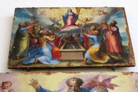 2013秋、イタリア旅行記2(48/53：補遺1)：アマルフィ大聖堂の展示品(１/2)：モザイク装飾、フレスコ画