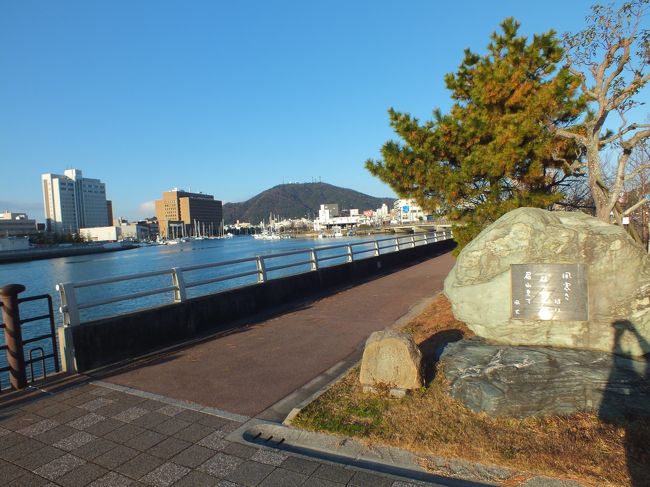 初めて観光した徳島市。年末休暇期間で観光地も休園、寂しい観光でしたが次回に期待します。