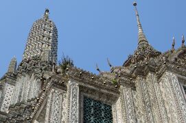 2013冬、タイ王国旅行記2(7/34)：2月4日(6)：バンコク、ワット・アルン、陶磁器を使った装飾、キンリー