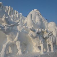 ハンパ無い！極寒のハルビン1★太陽島雪祭り（太陽島雪博会）