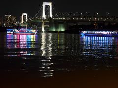 屋形船に乗り東京の夜景を満喫しました