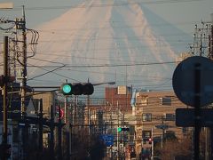 上福岡駅から見られた富士山