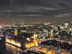 プラハ＆ロンドン旅行（10）ロンドン観光その５（４日目午後＋帰国）　観光をしめくくるロンドンアイからの夜景（2013-14年末年始）