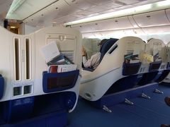 マレーシア航空　成田⇒クアラルンプール　ビジネスクラス　最新機材と食事がとってもおいしいかった。