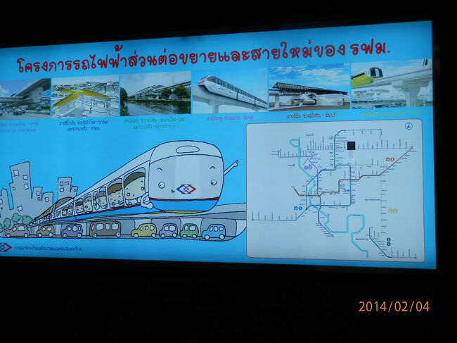 bkk3回4火曜3午前MRT１日券だから終点バンスー駅を見る