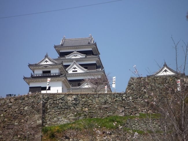 高知で一泊。起きたらすぐに愛媛のお城へ。モタモタしてる奴は置いてくぞ！！！　強行軍の２日目。まだ城はは７つも残ってるぞ！！！！　運転手さんゴクロウサン。