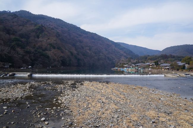 ２０年ぶりに嵐山・嵯峨野方面に出かけました。観光客も少なめの１月下旬の冬の旅です。