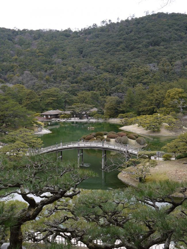 ここ数年の国内旅行によって、未訪の県も少なくなってきました。<br />残り少ない未訪県のうち、今回は徳島・高知の二県を訪れたくて、だったら四国四県全部まわっちゃえ！と計画しました。<br /><br />…ところが。<br />旅の初日に体調が悪化。<br />さらにはバレンタインの大雪もあって、計画は変更せざるを得なくなりました。<br />まぁ、それも旅。一人旅ならではの気楽さで、公共共通機関での四国周遊を楽しんできました。<br /><br />◎旅程◎<br />2月13日(木)<br />名古屋→岡山→高松→琴電琴平　　琴平泊<br /><br />2月14日(金)<br />琴平→大歩危→高知　　　高知泊<br /><br />2月15日(土)<br />高知→松山→内子→今治　　　今治泊<br /><br />2月16日(日)<br />今治→福山→鞆の浦→福山→名古屋