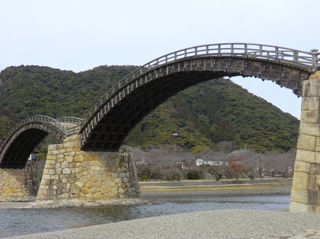 2014年2月13日　山口県　岩国の錦帯橋へ。