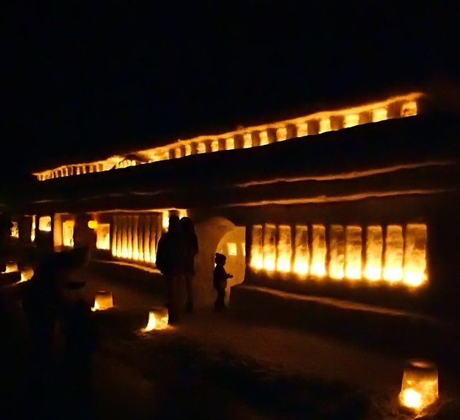 雪旅籠（ゆきはたご）の灯り　★夜景編★　～～月山志津温泉～～