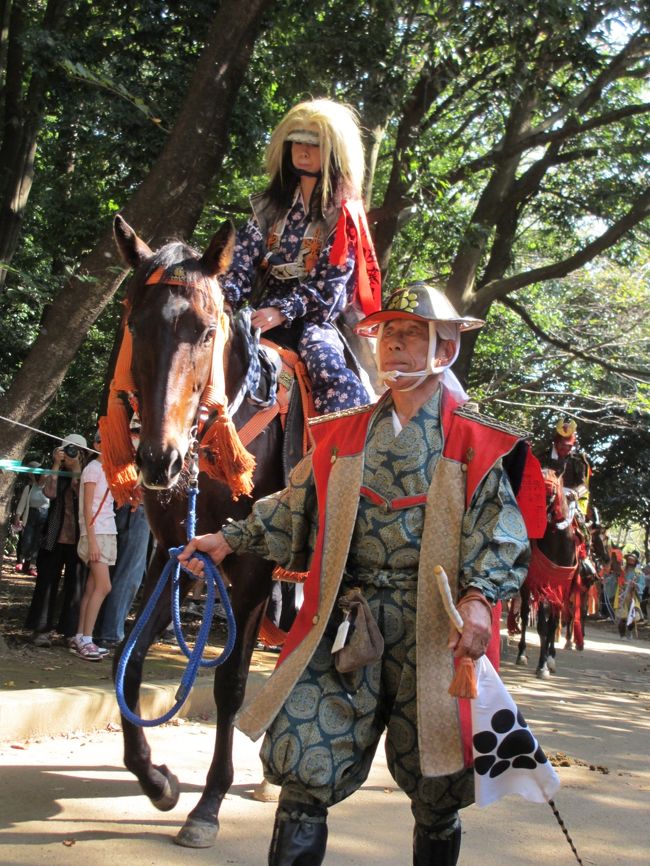 福島県相馬の、野馬追いが鎌ヶ谷に来ました！鎌ヶ谷も馬込があった場所なので、相馬と関係があるようです。かっこよかった〜。