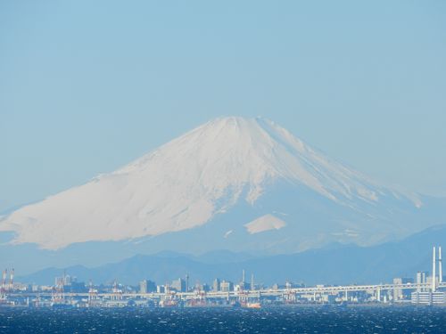 海ほたる』から見る世界遺産『富士山』は超絶景!◇2013年末 海ほたる』から見る世界遺産『富士山』は超絶景!◇2013年末