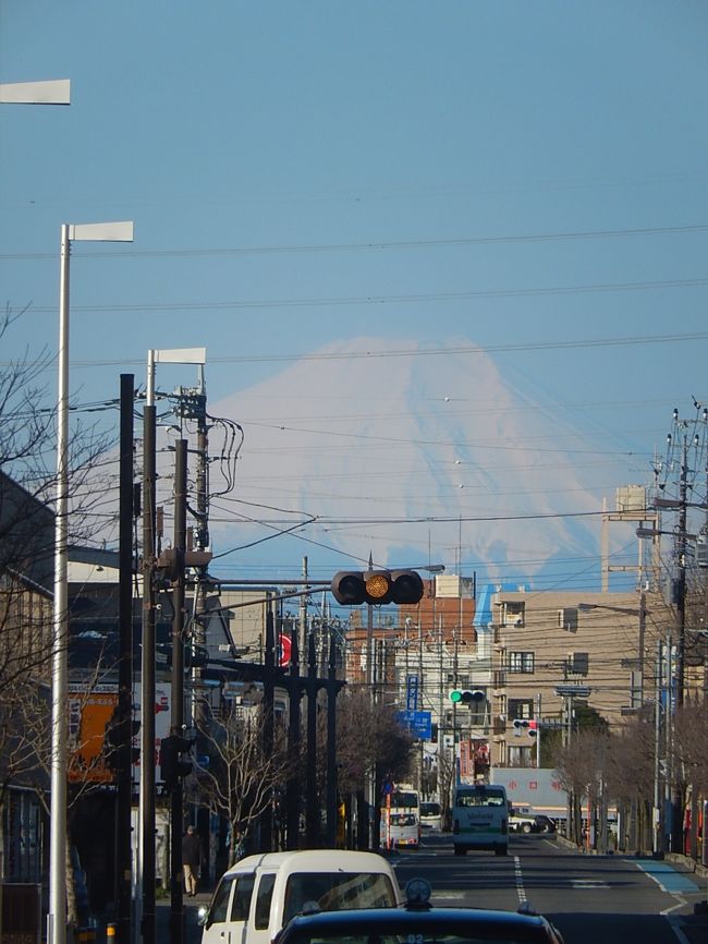 3月21日、午前7時半頃に上福岡駅より久しぶりに富士山を眺めることができた。<br /><br /><br /><br /><br />＊写真は上福岡駅からの富士山の眺め