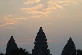 2014春、カンボジア旅行記2(17/47)：3月21日(1)：シェムリアップ、西塔門、アンコール・ワット、睡蓮池、カバイロハッカ