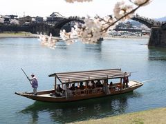 Solitary Journey ［1360］ 岩国市の名勝・錦帯橋周辺でサクラが満開～♪花見客でいっぱいでした。＜錦川沿いを歩く編＞山口県岩国市