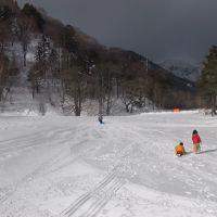 奥日光湯元でソリを楽しみました