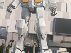 お台場のガンダムと南極観測船宗谷、