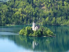 スロベニア１・・ブレッド湖、水面も緑もキラキラ～♪