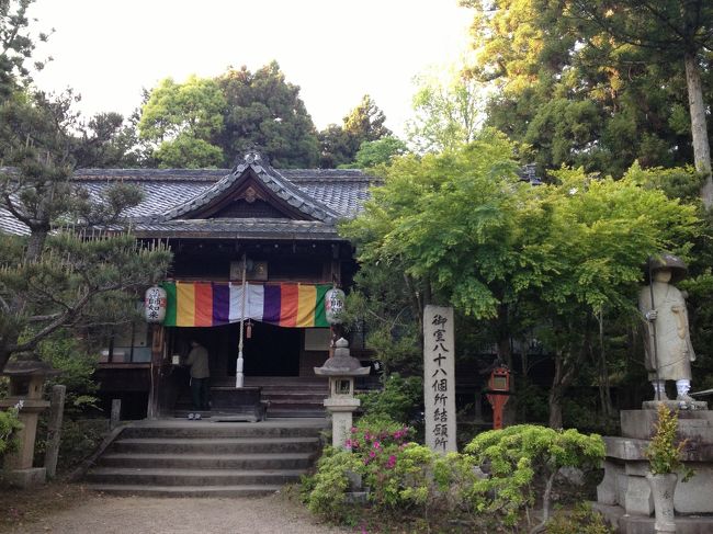夜は高くて行けない高級フレンチレストラン、ランチで楽しもう♪と予約をしていましたが、友人の体調不良によりあえなくキャンセル。<br />予定があいた週末、せっかくの良いお天気だったのでお散歩がてら近所のお墓参りに行くことに。<br /><br />以前から気になっていたラーメン屋さんで遅い昼食をとり、思いつきで何年ぶりかの御室八十八ケ所めぐりをしてみることにしました。<br /><br />真剣に(?)近所の散歩をした様子のレポートです。
