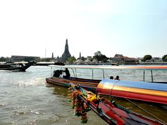 2014年第１回オフ会・バンコク＆アユタヤ周遊旅情02バンコク主要交通手段チャオプラヤー川の楽しいボート群