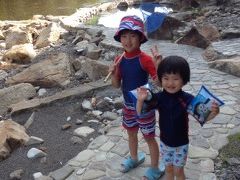 家族旅行２０１４年５月（長男５歳、次男３歳）　IN　和歌山　川湯温泉